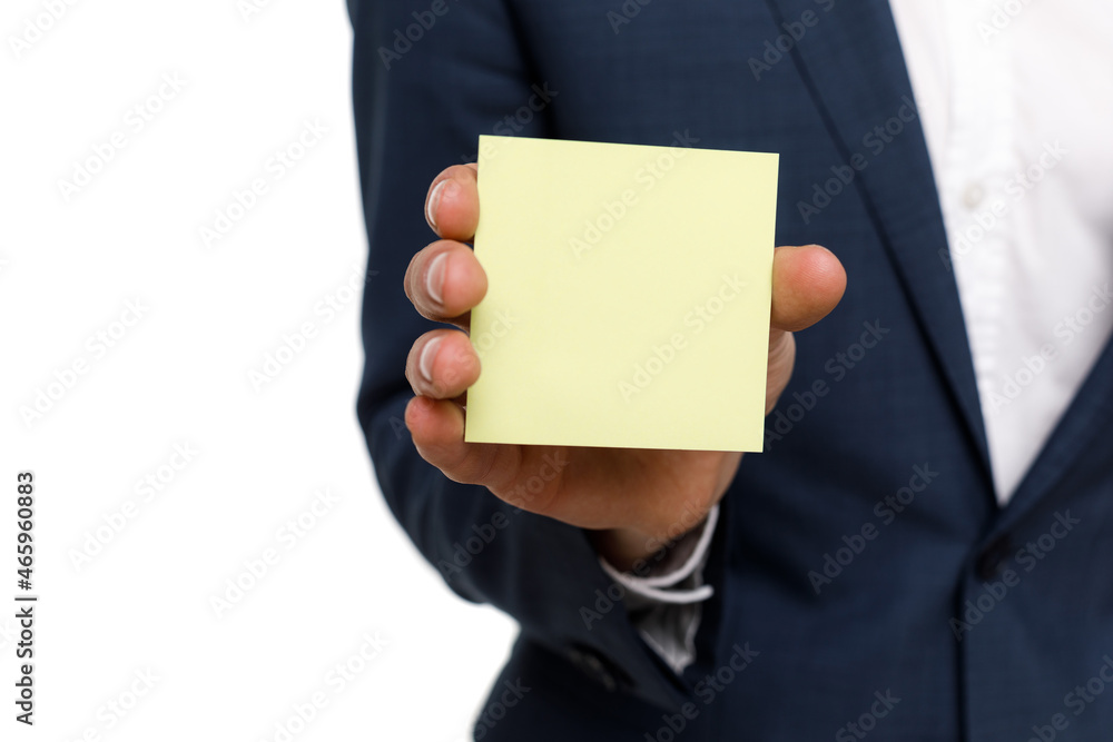 Young businessman is showing the word. Your text here Young businessman is showing the word. Your text here