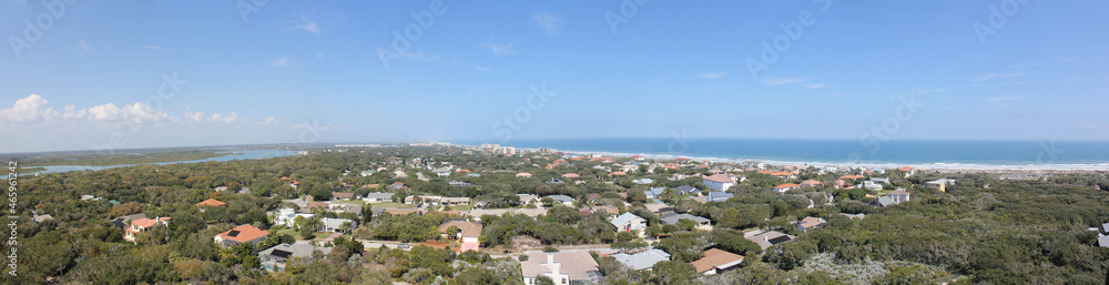 Panoramic View from the Ponce Inlet Lighthouse in Palm Coast