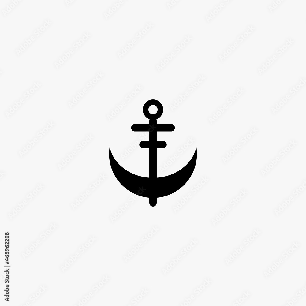 anchor icon. anchor vector icon on white background anchor icon. anchor vector icon on white background