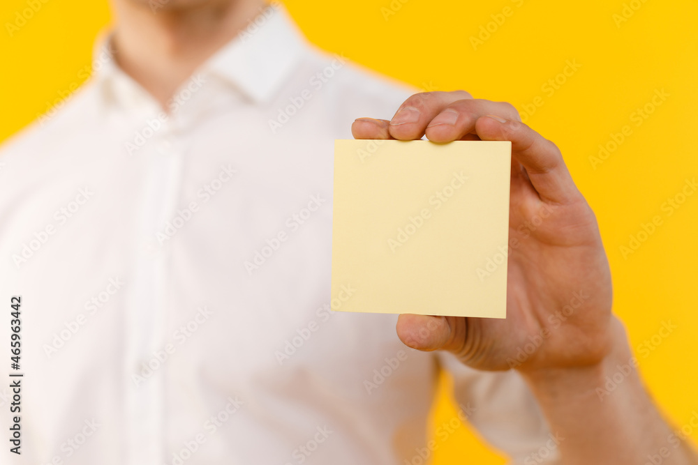 Young businessman is showing the word. Your text here Young businessman is showing the word. Your text here