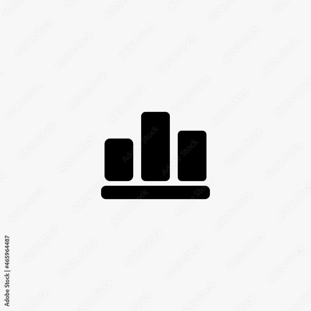 bar chart icon. bar chart vector icon on white background bar chart icon. bar chart vector icon on white background
