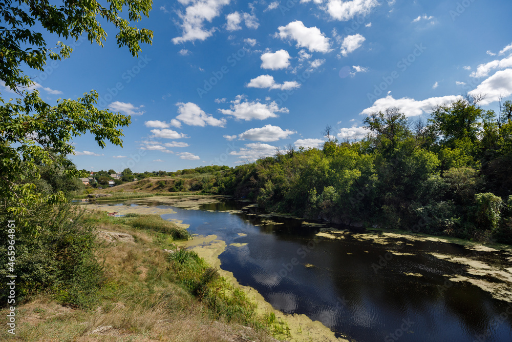 The Tyasminsky canyon in Kamianka town, Ukraine The Tyasminsky canyon in Kamianka town, Ukraine