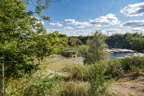 The Tyasminsky canyon in Kamianka town, Ukraine