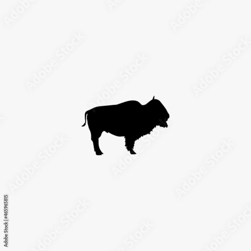 bison icon. bison vector icon on white background