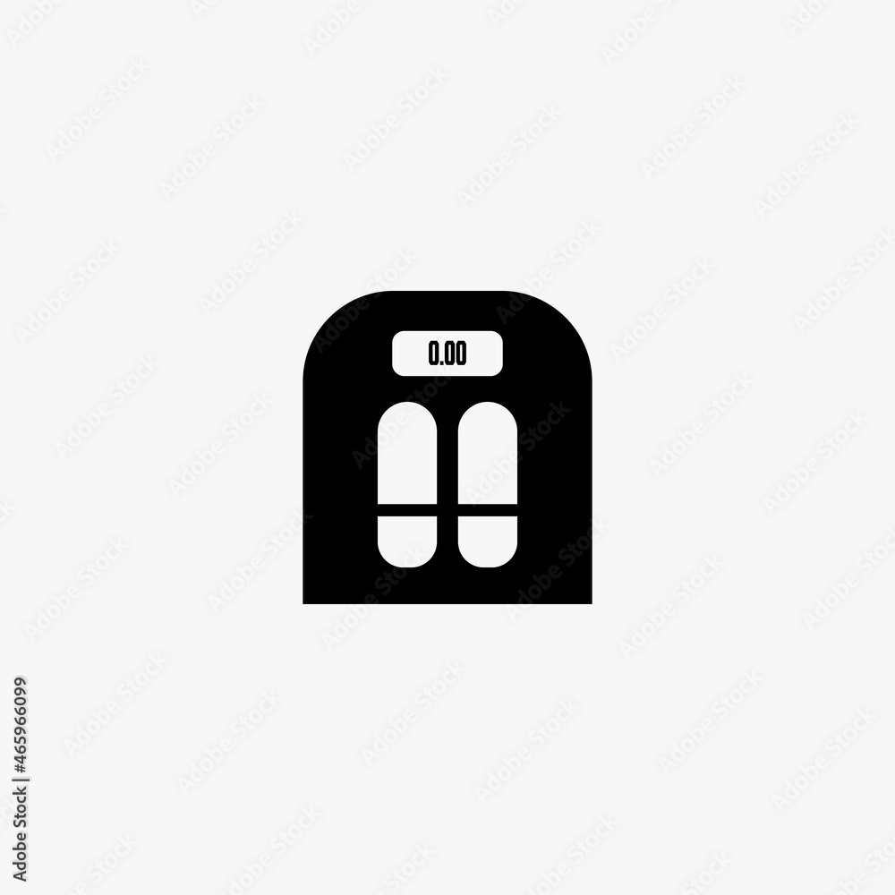body scale icon. body scale vector icon on white background body scale icon. body scale vector icon on white background