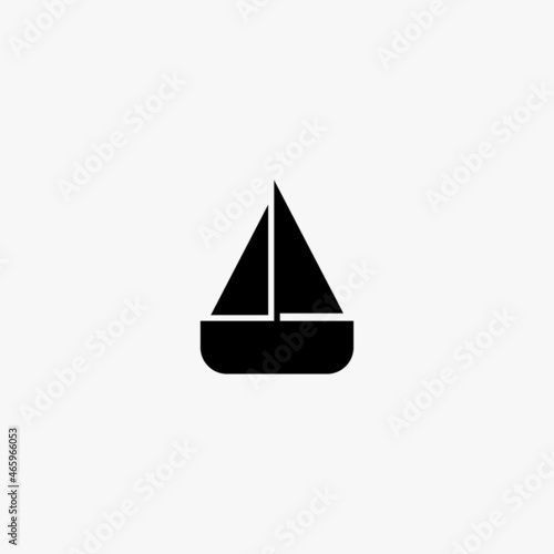 boat icon. boat vector icon on white background