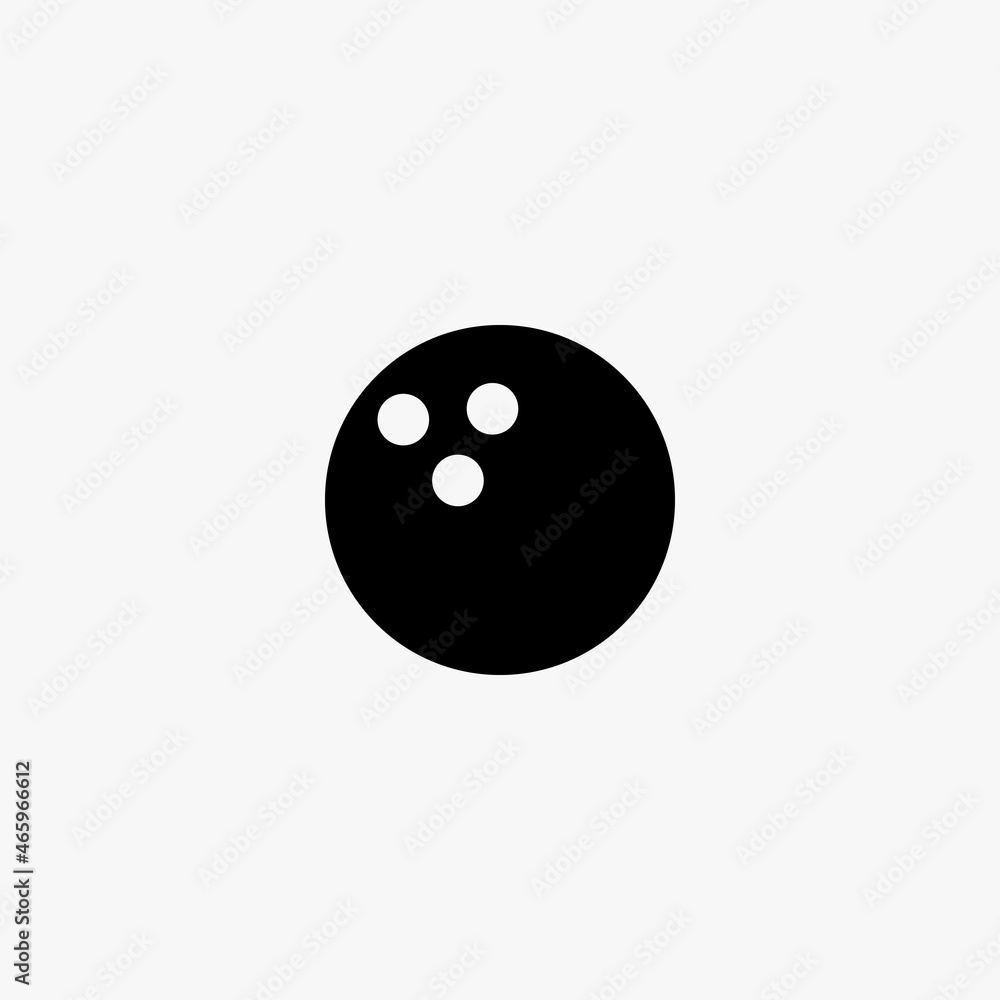 Fototapeta premium bowling ball icon. bowling ball vector icon on white background