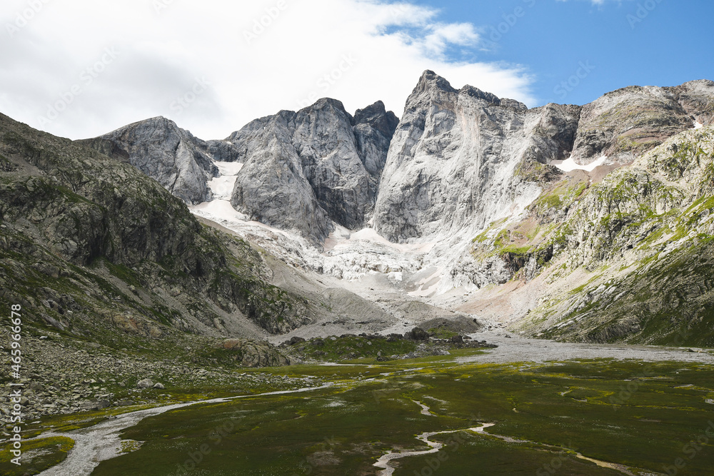 North face of Vignemale mountain in french Pyrenees