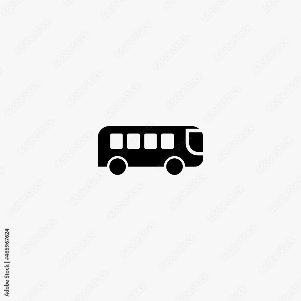 bus icon. bus vector icon on white background bus icon. bus vector icon on white background