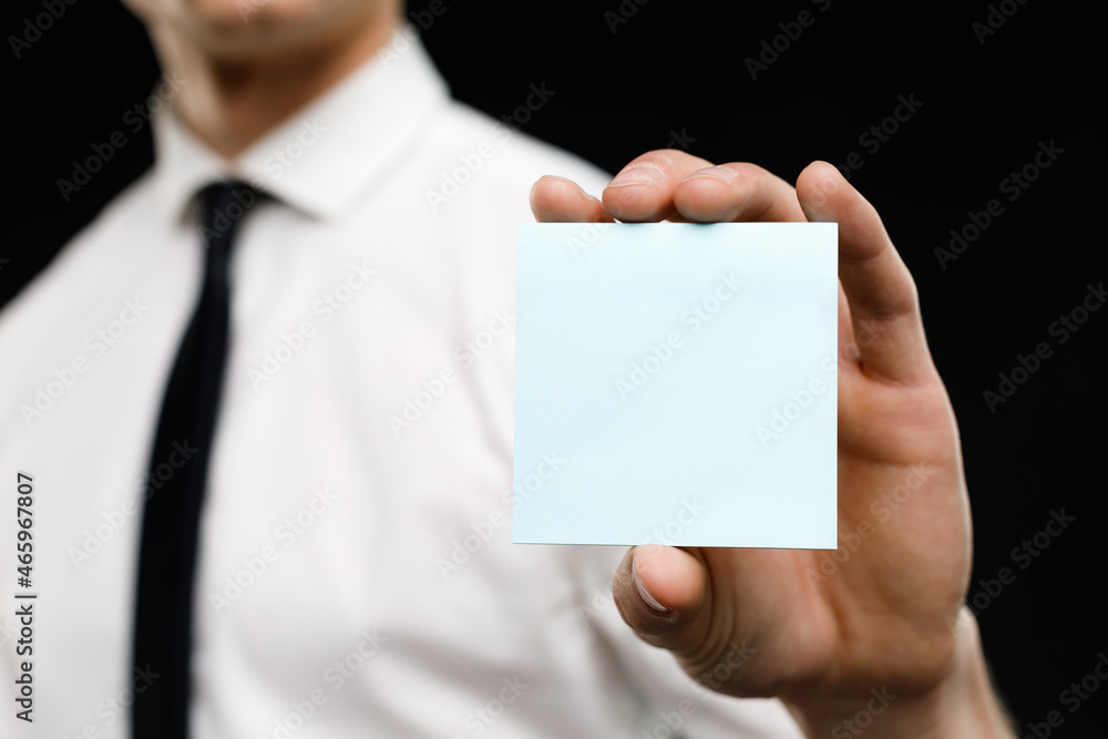 Young businessman is showing the word. Your text here Young businessman is showing the word. Your text here