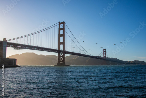 Classic view of the Golden Gate Bridge  San Francisco  California  U. S. A.
