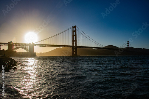 Classic view of the Golden Gate Bridge, San Francisco, California, U. S. A. © raquelm.