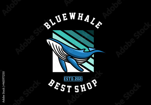 logo blue whale for Sports industry