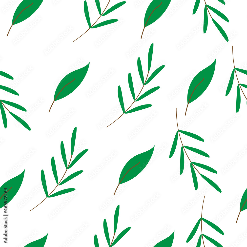 green leaves seamless pattern green leaves seamless pattern
