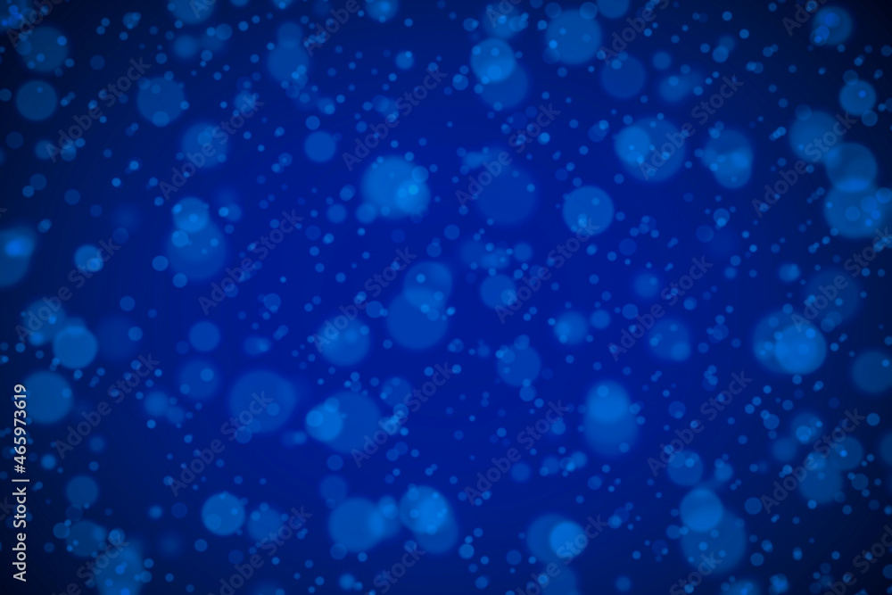 Abstract blue defocused background with bokeh.