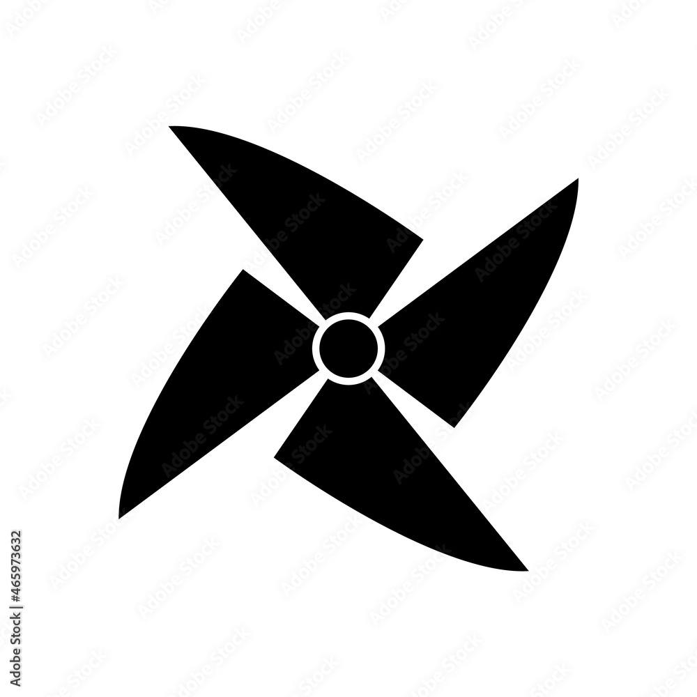 Pinwheel icon, stock vector, logo isolated on white background Pinwheel icon, stock vector, logo isolated on white background