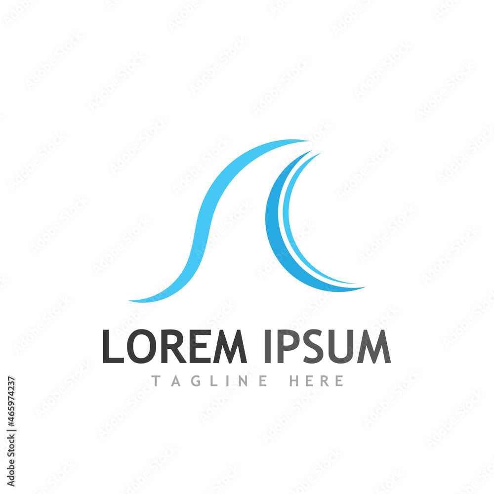 Water wave icon vector Water wave icon vector