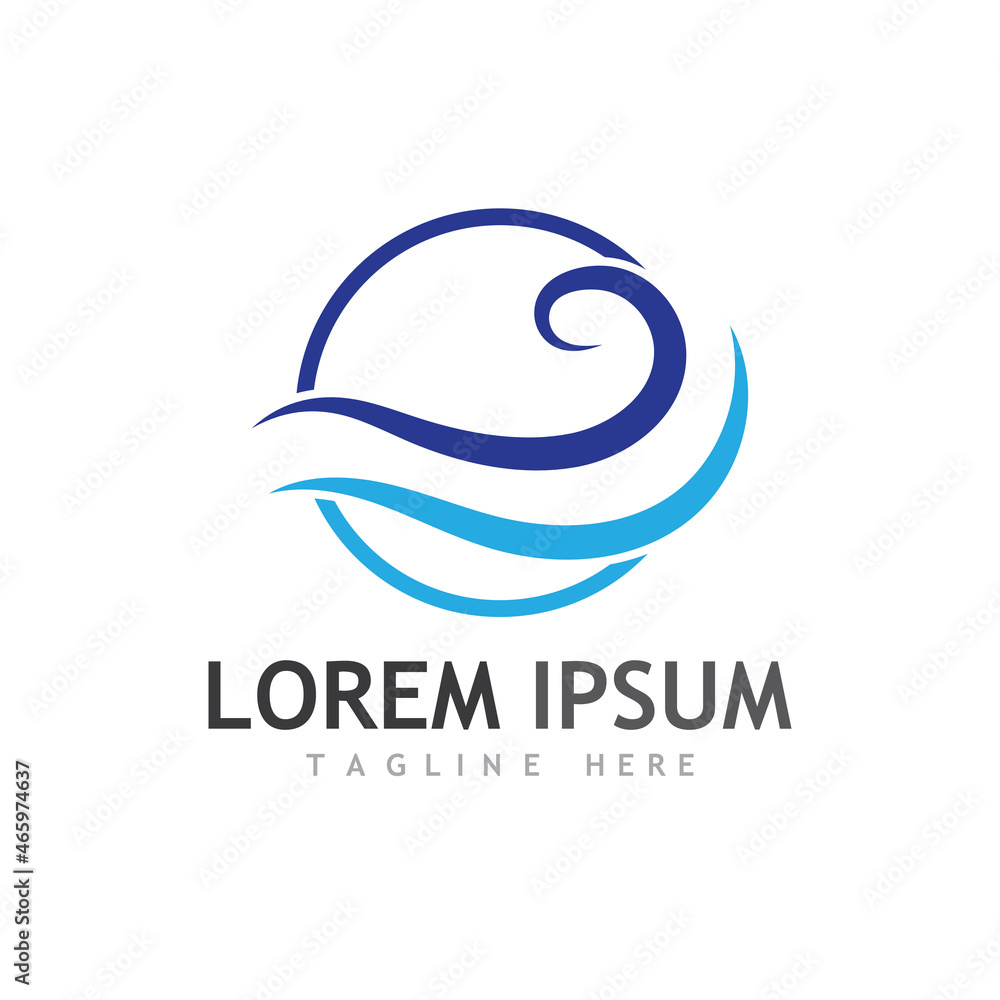 Water wave icon vector Water wave icon vector