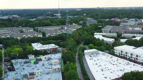 The Atlanta Beltline, Aerial Drone View 2021