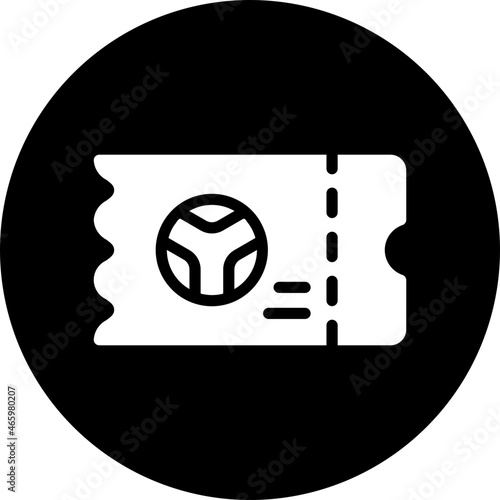 ticket glyph icon