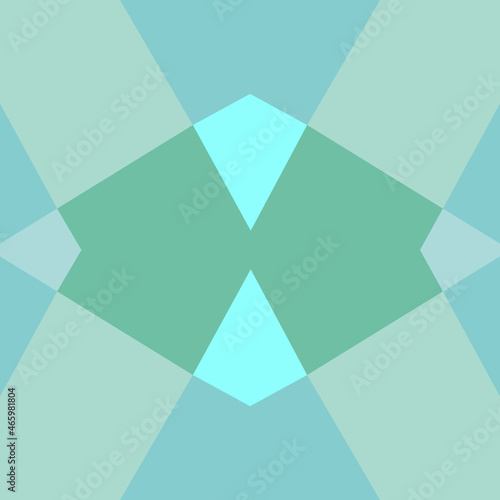 Tropical Water Colors Geometric Pattern One