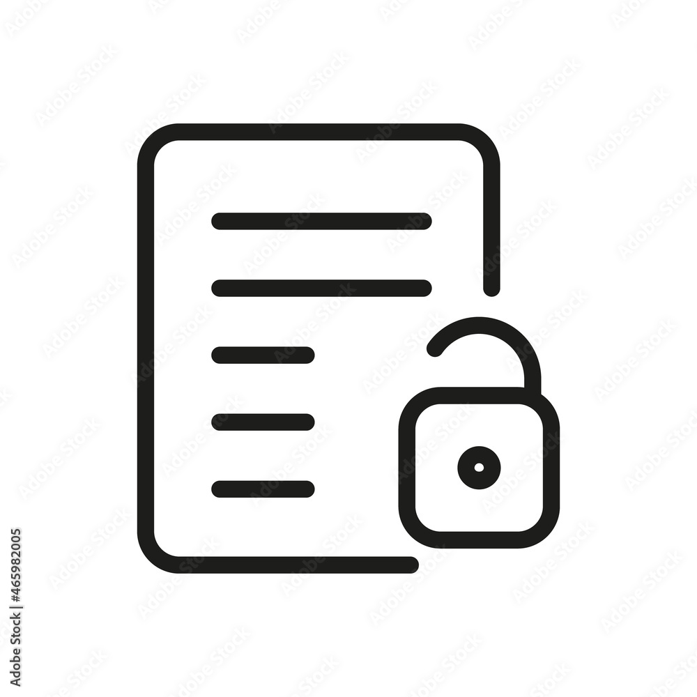 Document Outline Vector Icon. Illustration Of A Stroke Vector On A White Background. From App And Website. Document Outline Vector Icon. Illustration Of A Stroke Vector On A White Background. From App And Website.