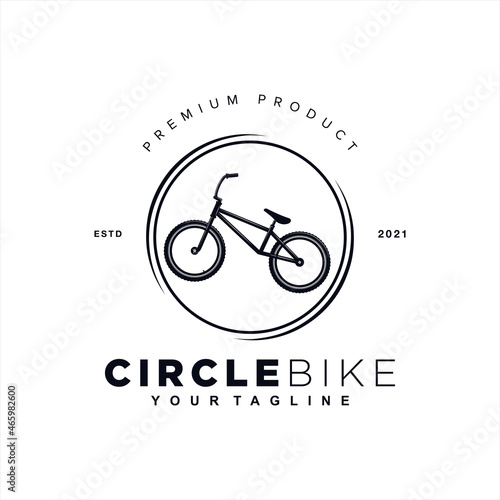 BMX Logo Design Vector Illustration Template Idea