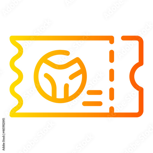 ticket gradient icon