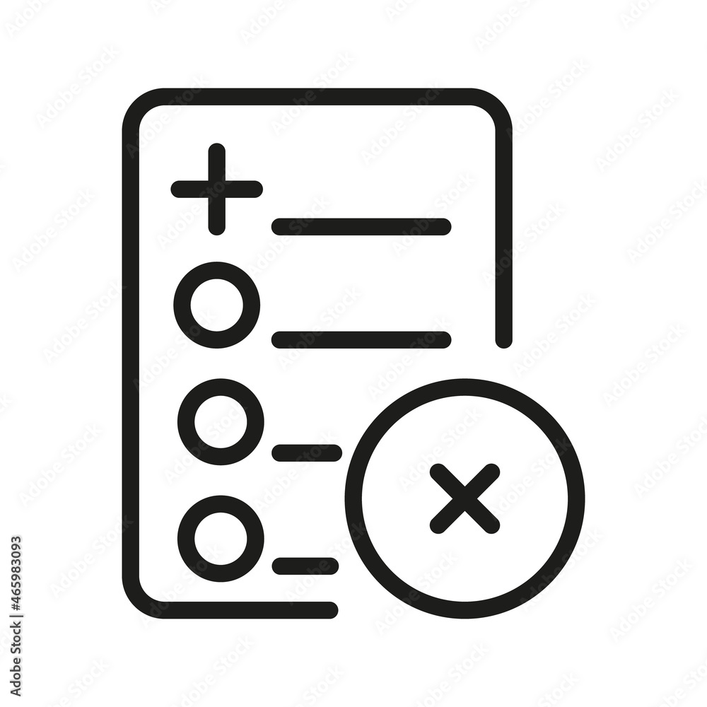 Outline Vector Icon Related Edit, Register, Subscription, Subscribe, Document