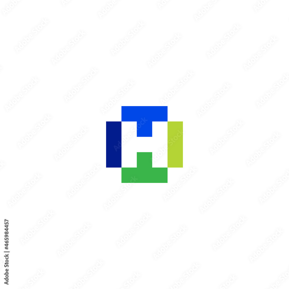 Illustration vector graphic template of letter H logo