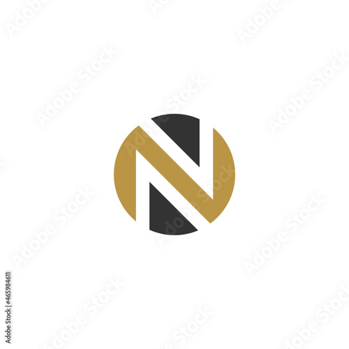 Illustration vector graphic template of letter N monogram logo