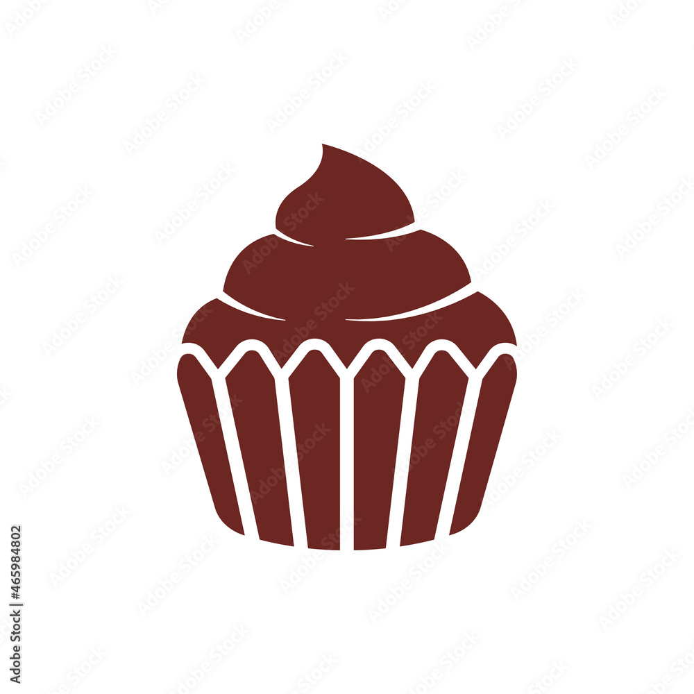 cup cake icon design template vector cup cake icon design template vector