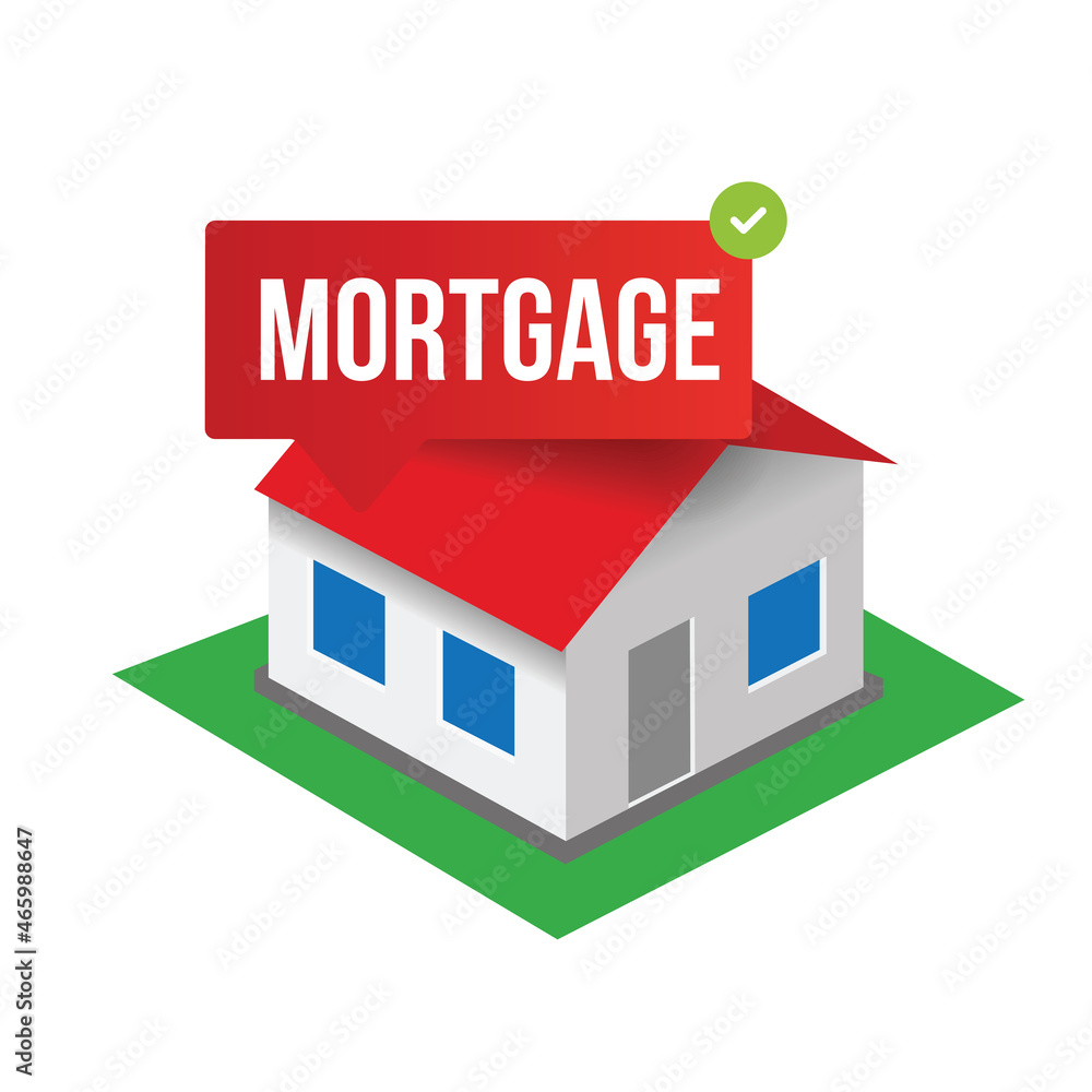 House mortgage vector icon isolated House mortgage vector icon isolated