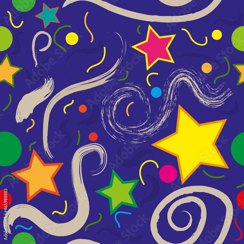 Seamless vector confetti christmas pattern