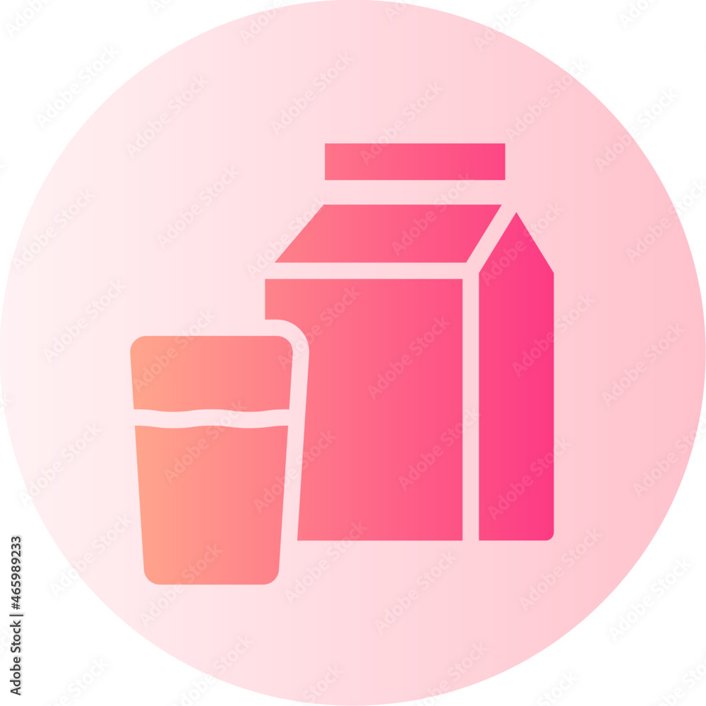 Milk gradient icon