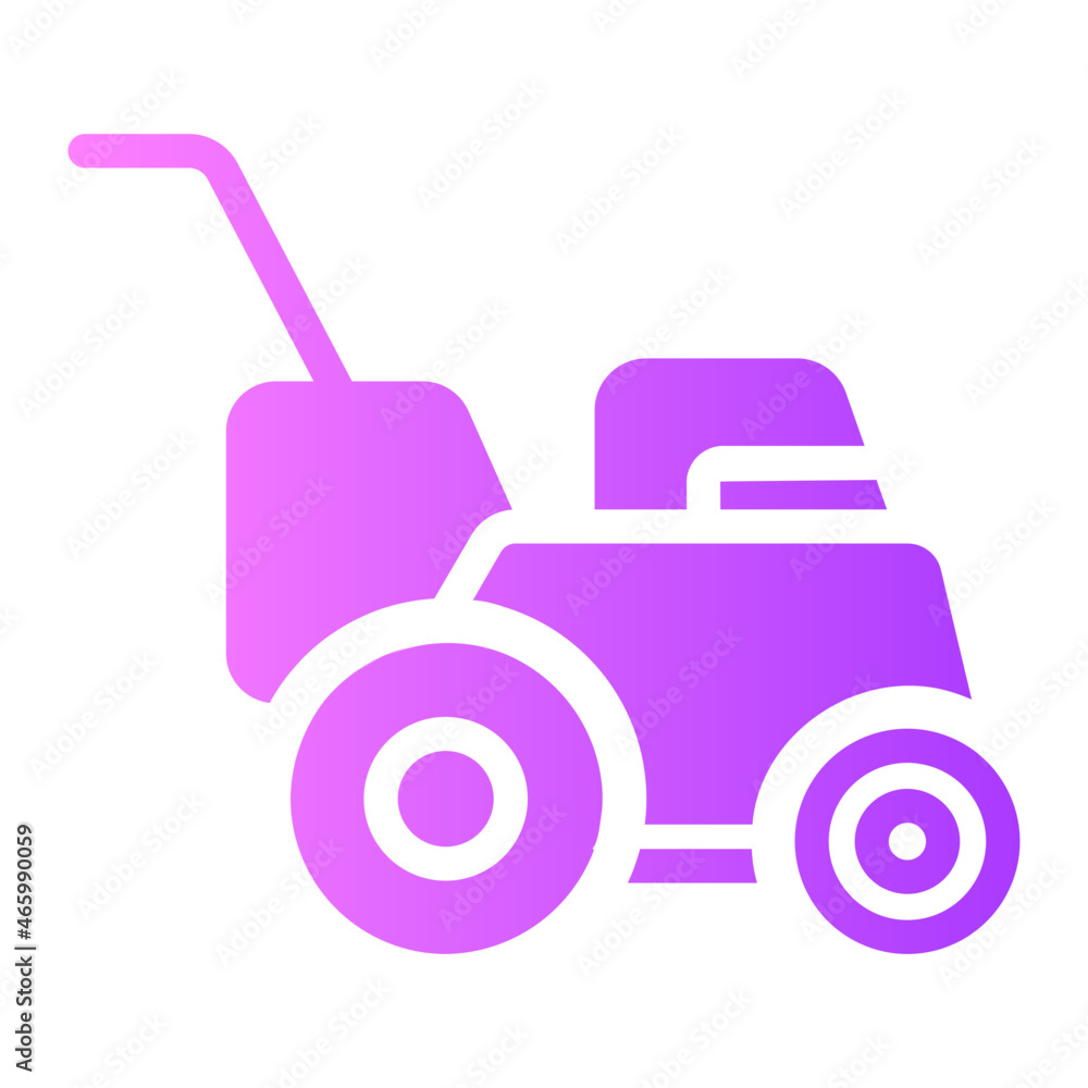 Lawnmower gradient icon Lawnmower gradient icon