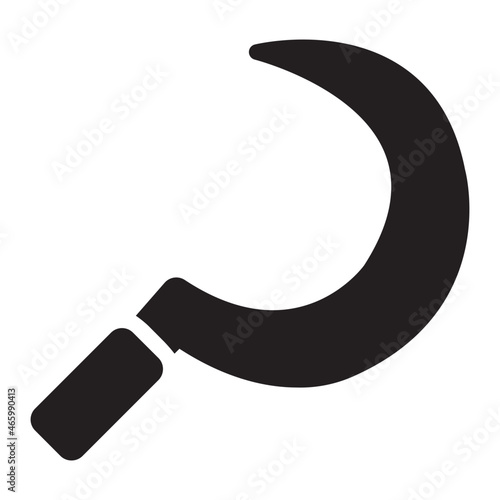 Sickle glyph icon