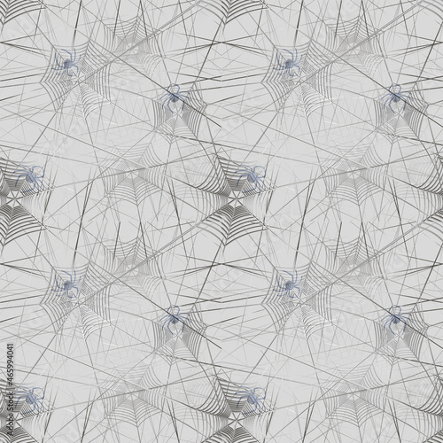 Seamless pattern with spiderweb.