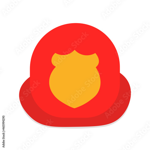 Casco de bombero en fondo blanco
