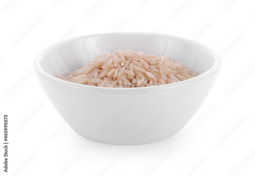rice grains isolated on white background rice grains isolated on white background