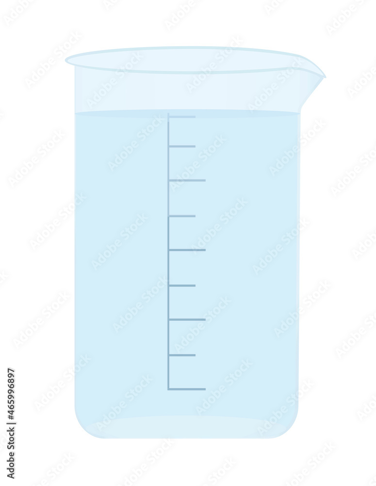 Plastic container with measures. vector Plastic container with measures. vector