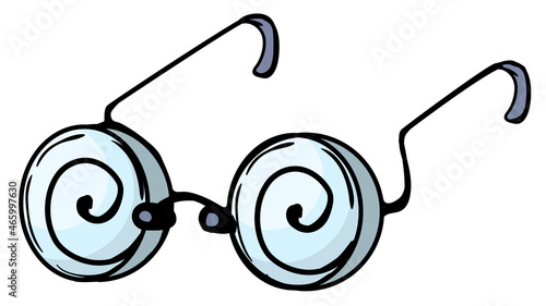 Glasses Spiral Cartoon