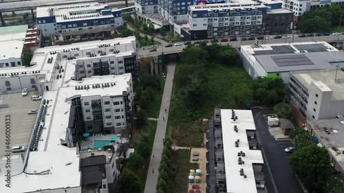 The Atlanta Beltline, Aerial Drone View 2021