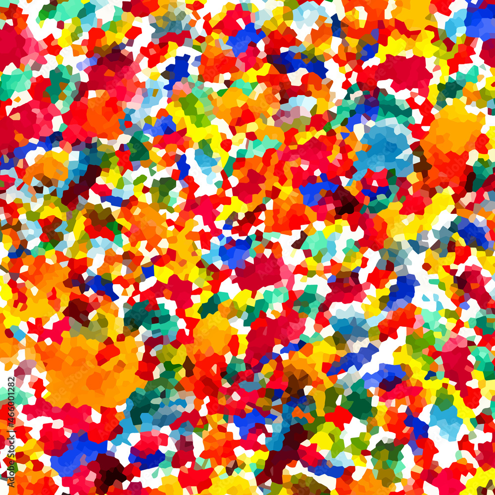 Multicolored background of rainbow spots. Vector illustration