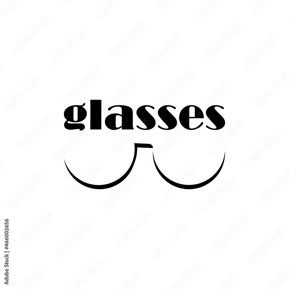 simple logo glasses vector illustration design simple logo glasses vector illustration design