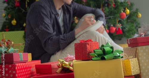 Stacks of gift boxes for Ch...