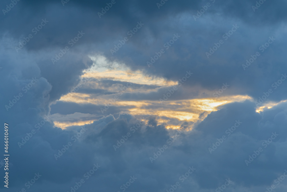 A beautiful dramatic sky with sun reflection A beautiful dramatic sky with sun reflection