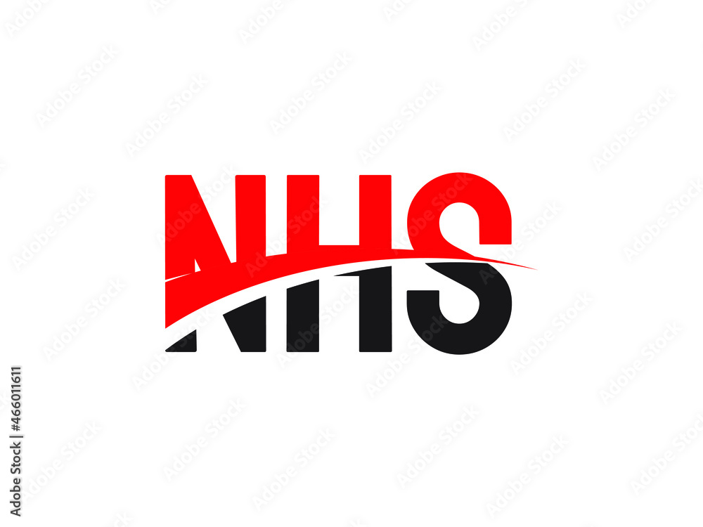 NHS Letter Initial Logo Design Vector Illustration NHS Letter Initial Logo Design Vector Illustration
