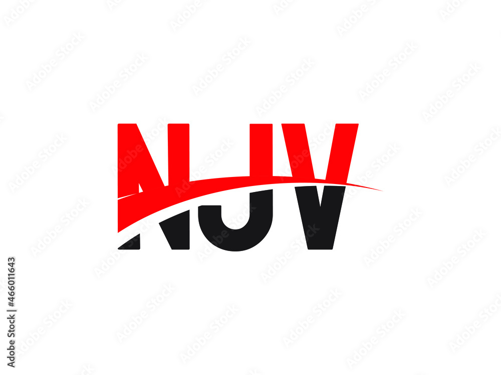 NJV Letter Initial Logo Design Vector Illustration NJV Letter Initial Logo Design Vector Illustration