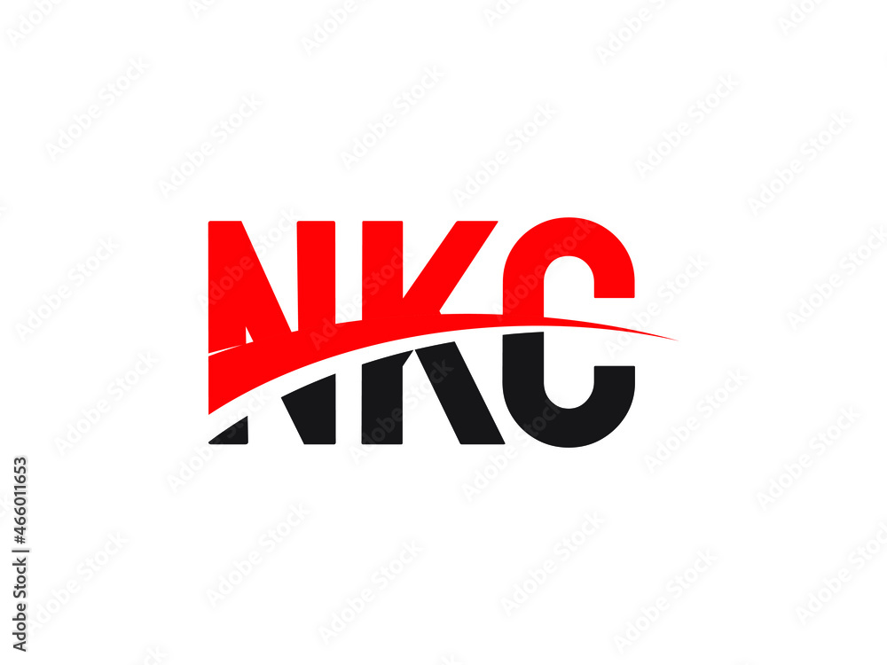 Obraz premium NKC Letter Initial Logo Design Vector Illustration